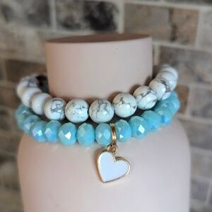Howlite Bracelet Set